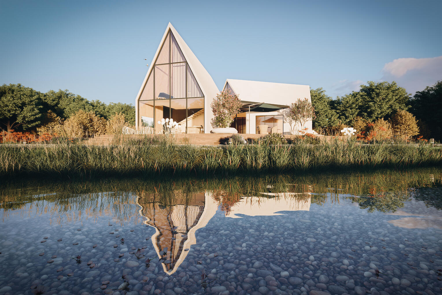Lakeside villa (Sunny day)