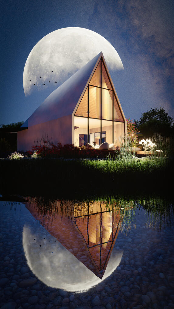 Lakeside villa (Midsummer Night)